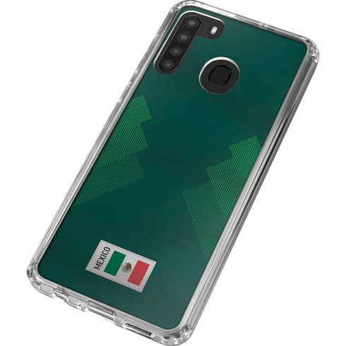 Mexico Soccer Flag Galaxy A21 Clear Case